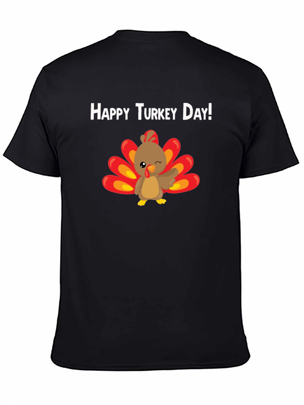 Happy Turkey Day T-Shirt - Thanksgiving Tee