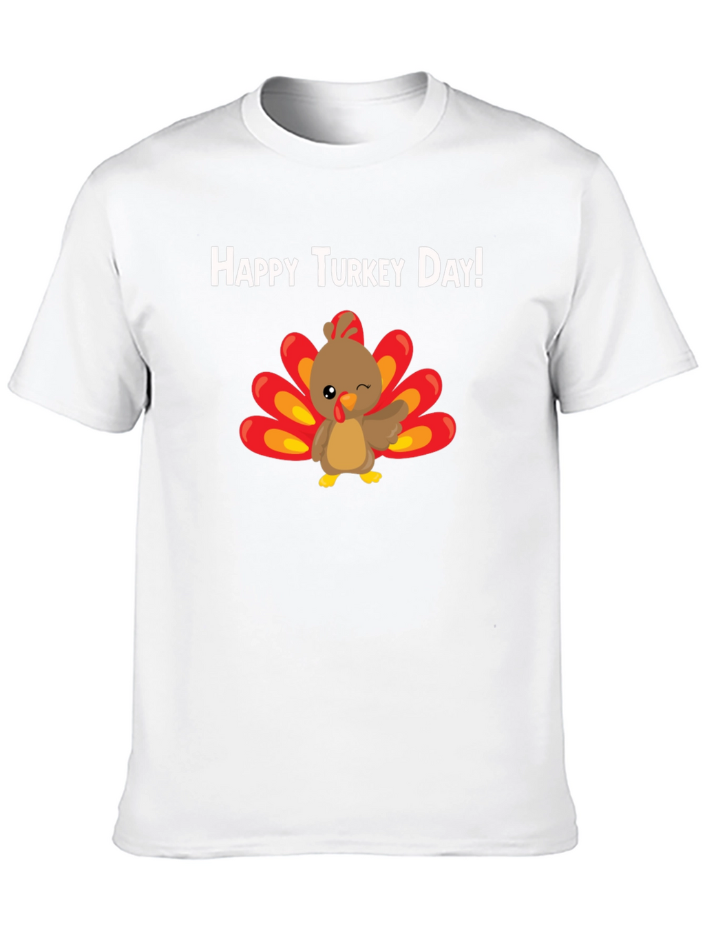 Happy Turkey Day T-Shirt - Thanksgiving Tee