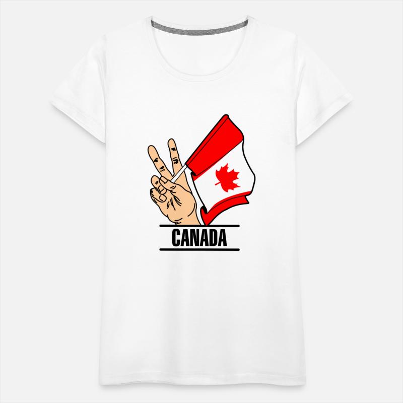 Flag Canada peace sign text´CANADA´