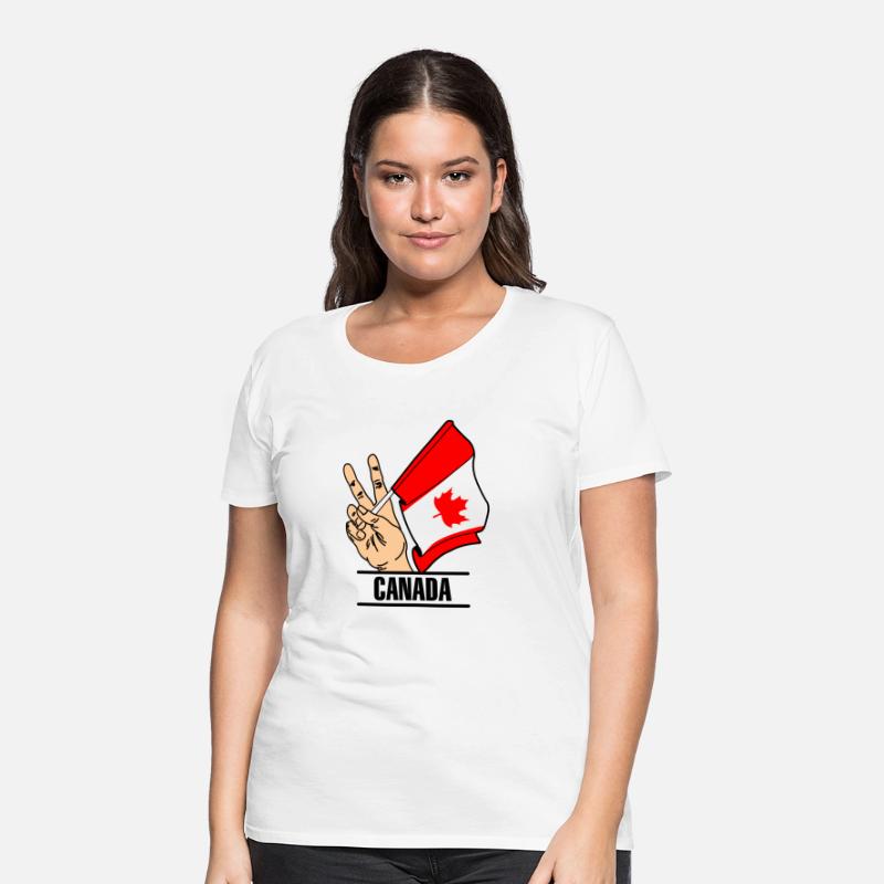 Flag Canada peace sign text´CANADA´