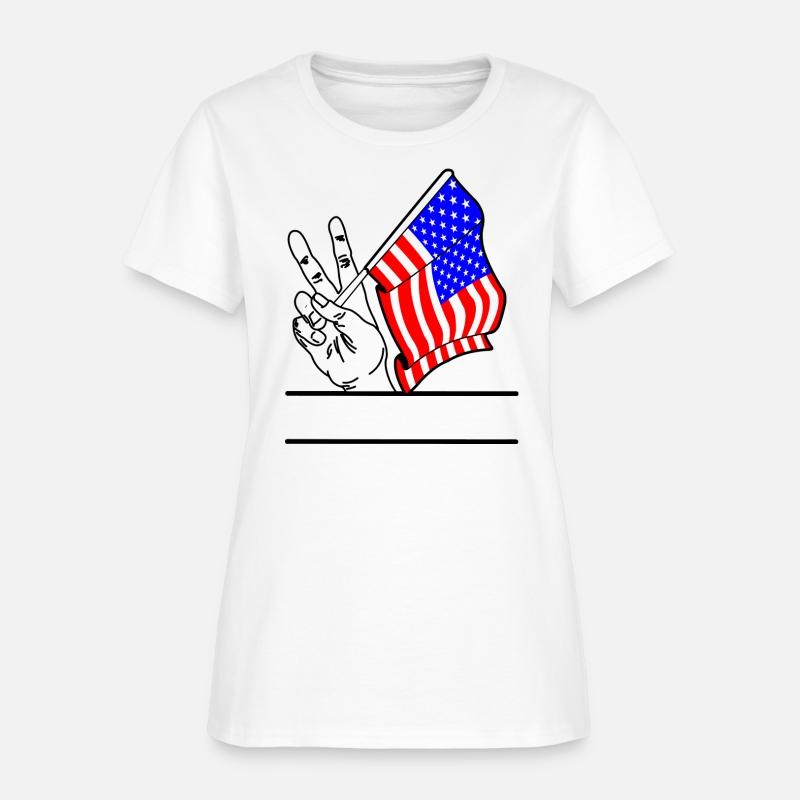 Flag USA transparent peace sign text space