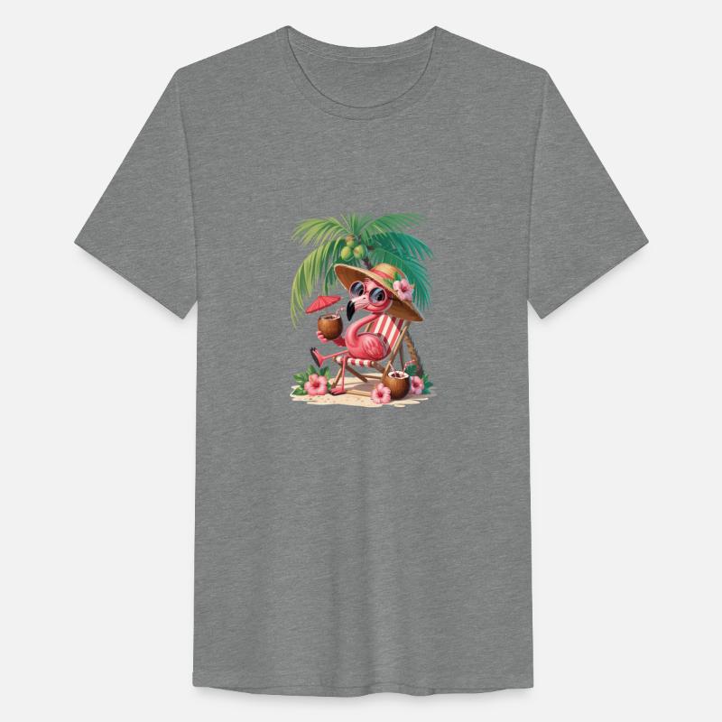 Flamingo On Summer Vacation Holiday Getaway