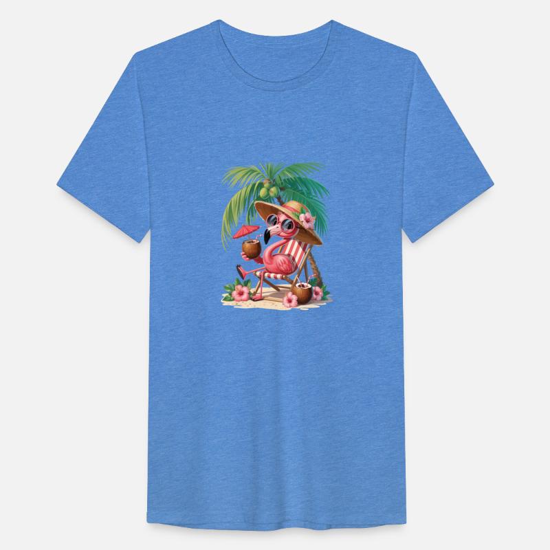 Flamingo On Summer Vacation Holiday Getaway