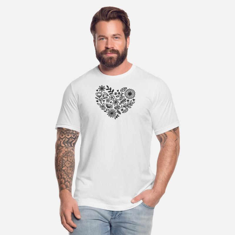 Flowery Heart Mandala Illustration