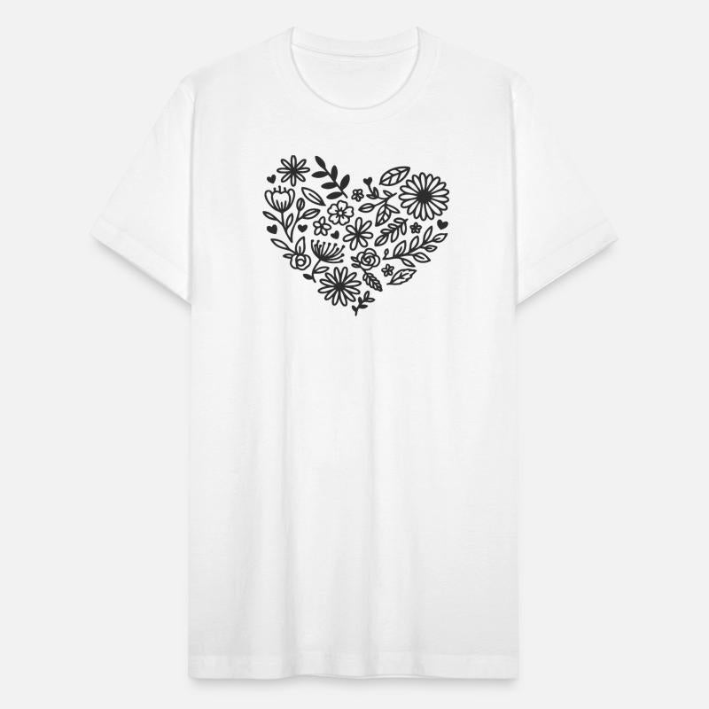 Flowery Heart Mandala Illustration