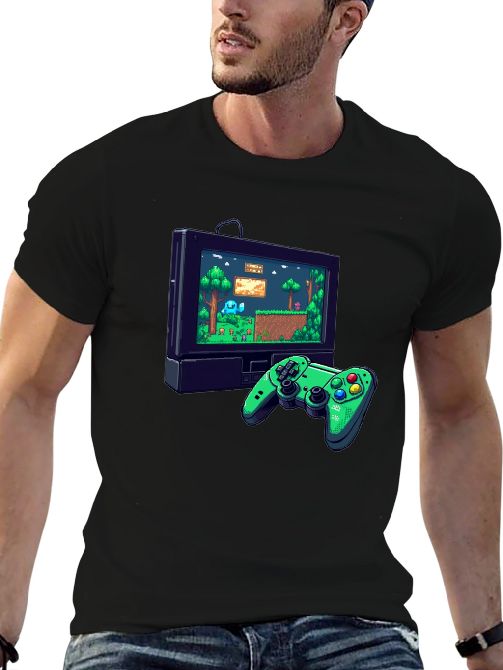 Retro Game Console Graphic Tee