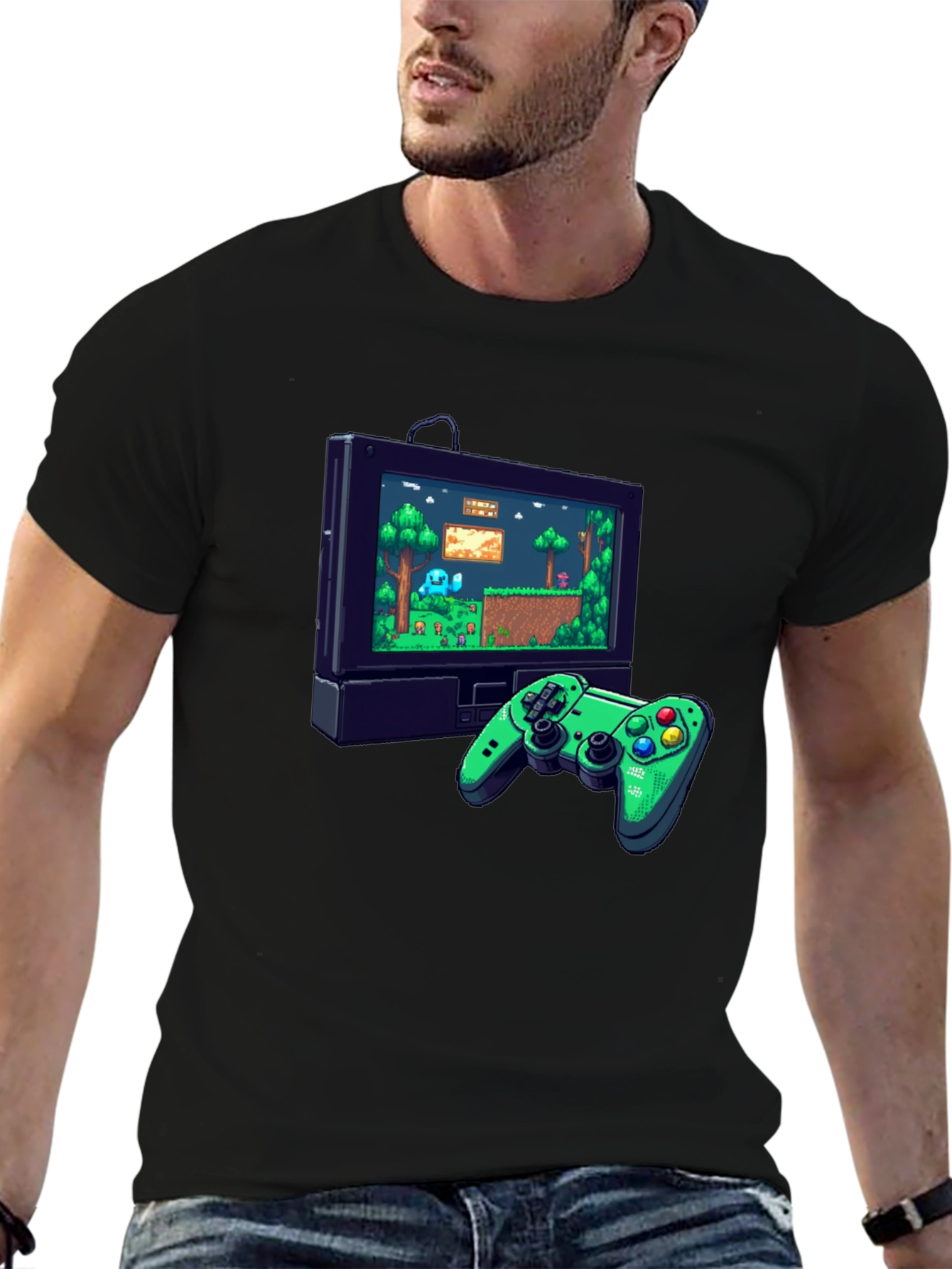Retro Game Console Graphic Tee