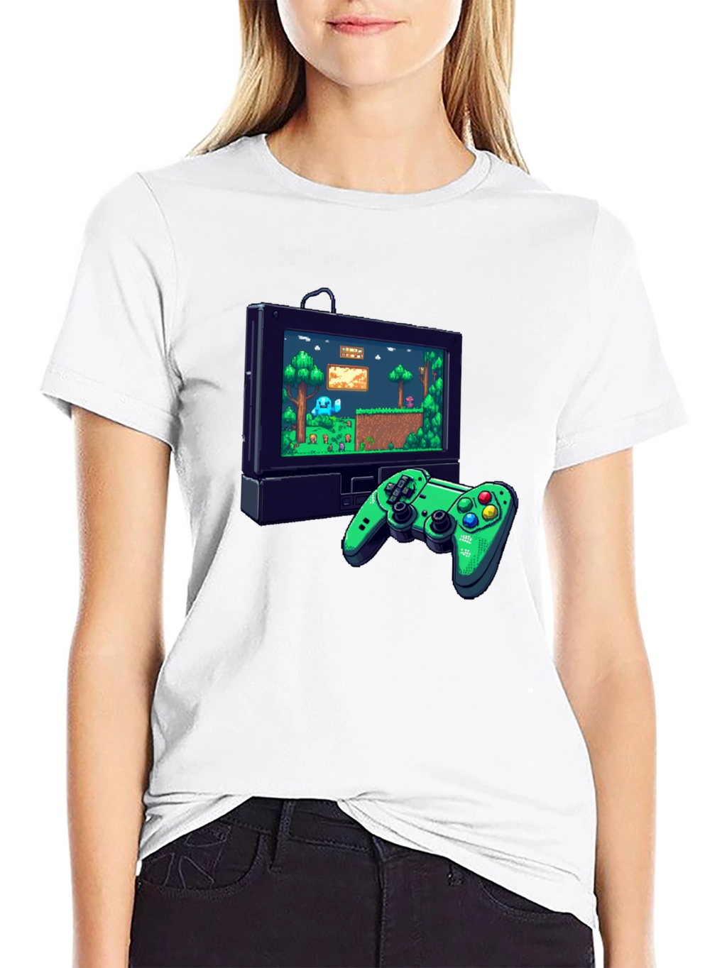 Retro Game Console Graphic Tee