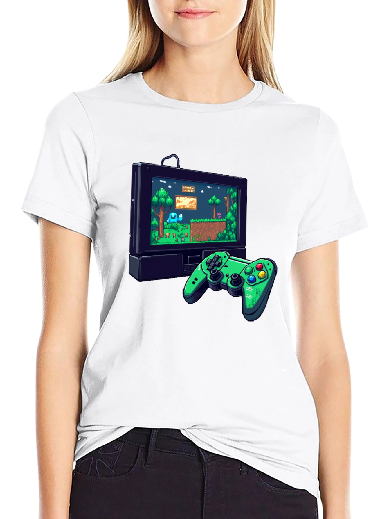 Retro Game Console Graphic Tee