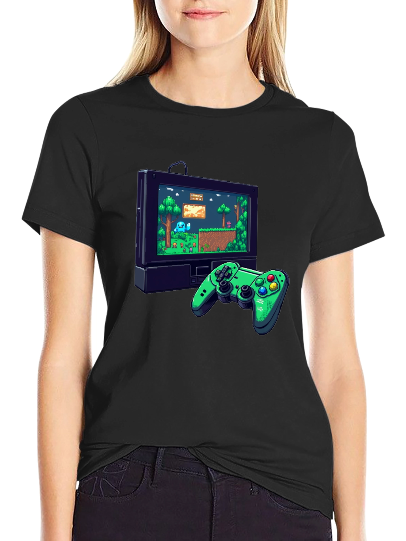Retro Game Console Graphic Tee