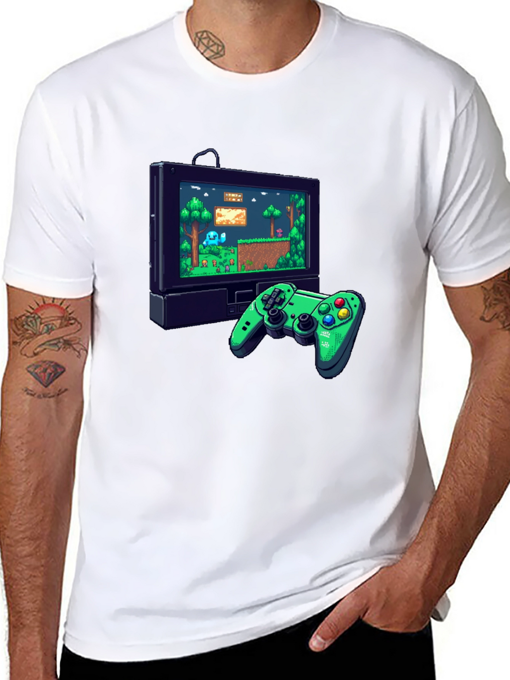 Retro Game Console Graphic Tee
