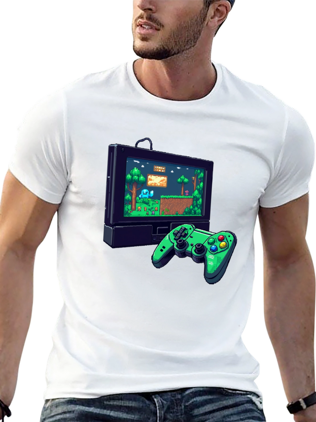 Retro Game Console Graphic Tee