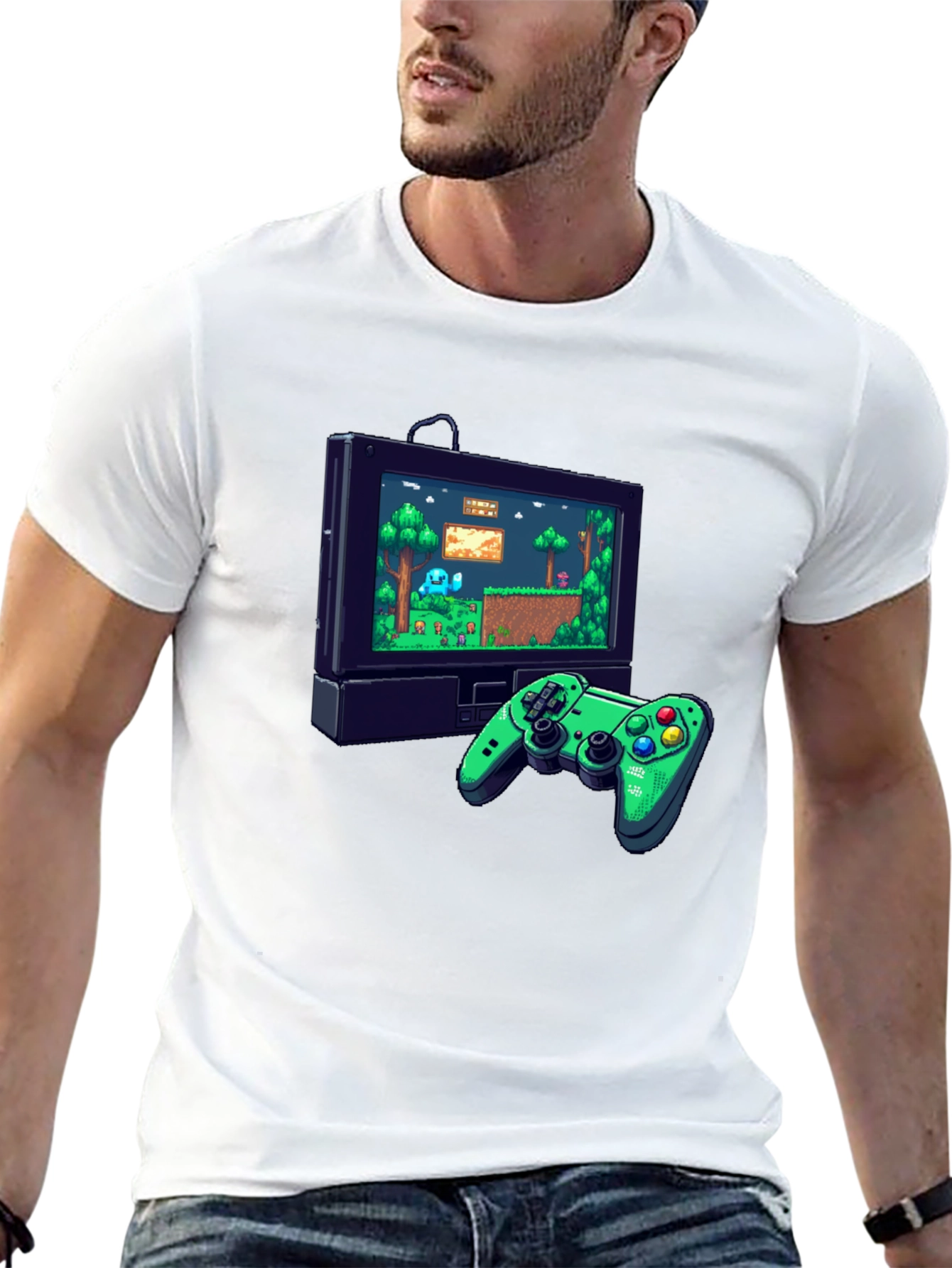 Retro Game Console Graphic Tee