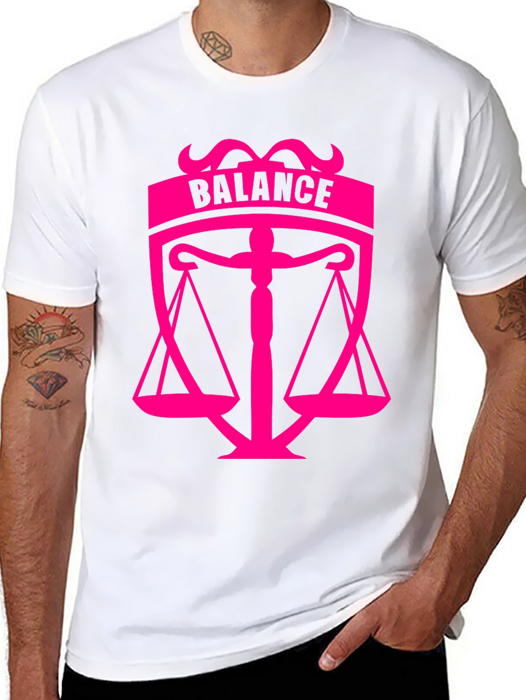 Balance Graphic Black T-Shirt