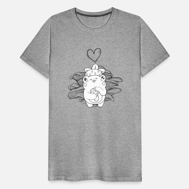 Frog With Mushroom Background