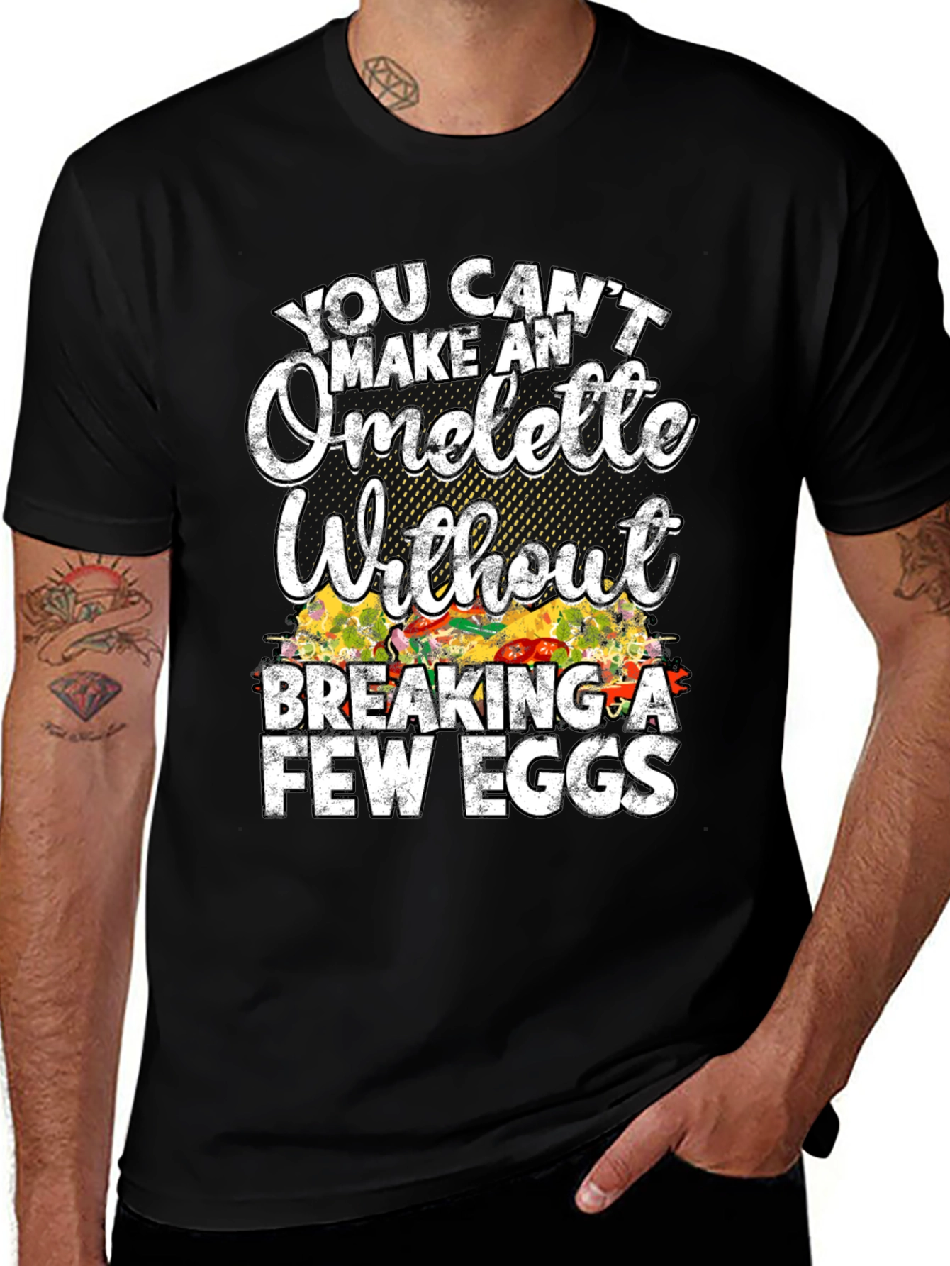 Funny Omelette Graphic T-Shirt - Chef Gift