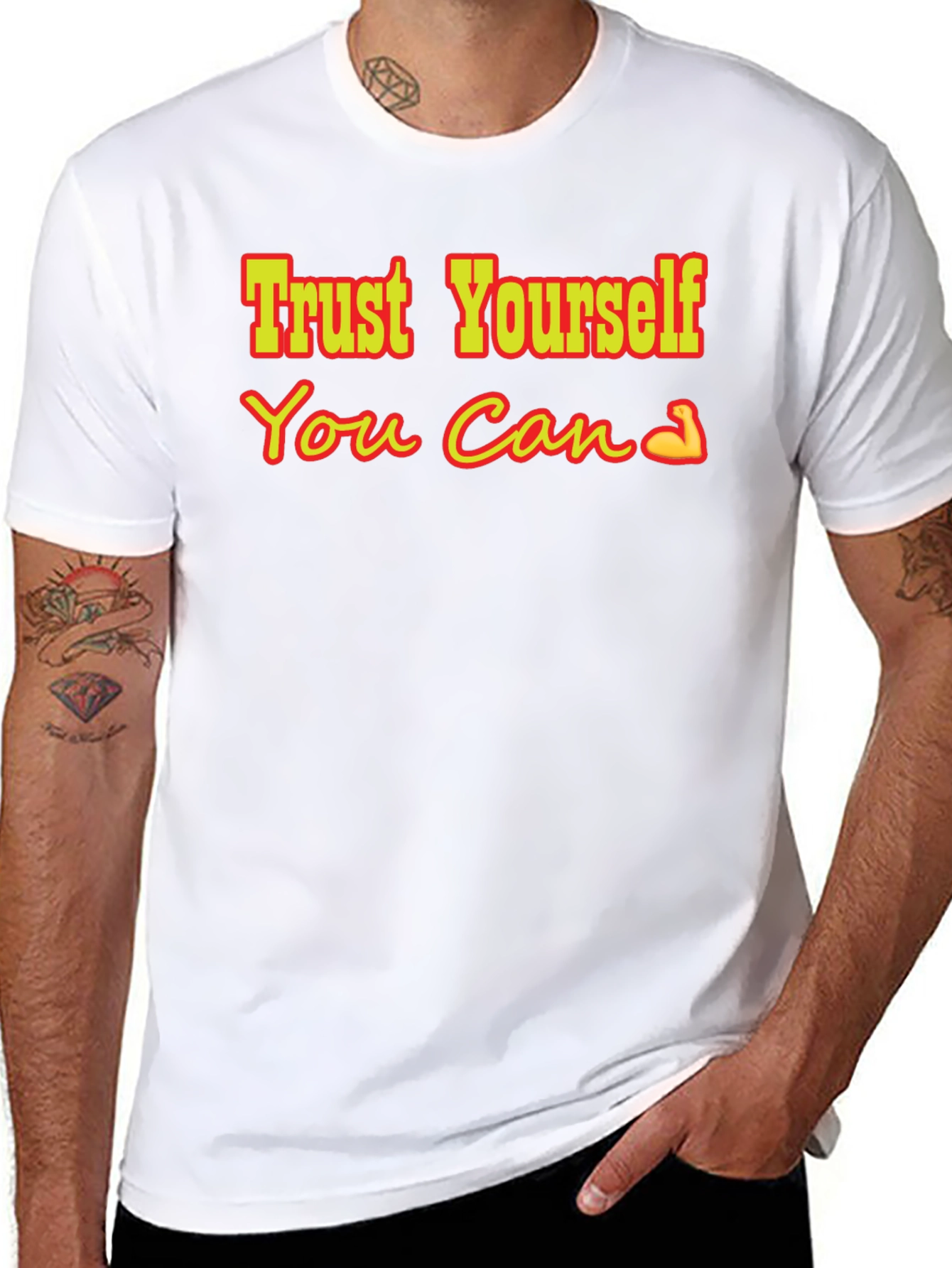 Trust Yourself Graphic Tee - Black T-Shirt