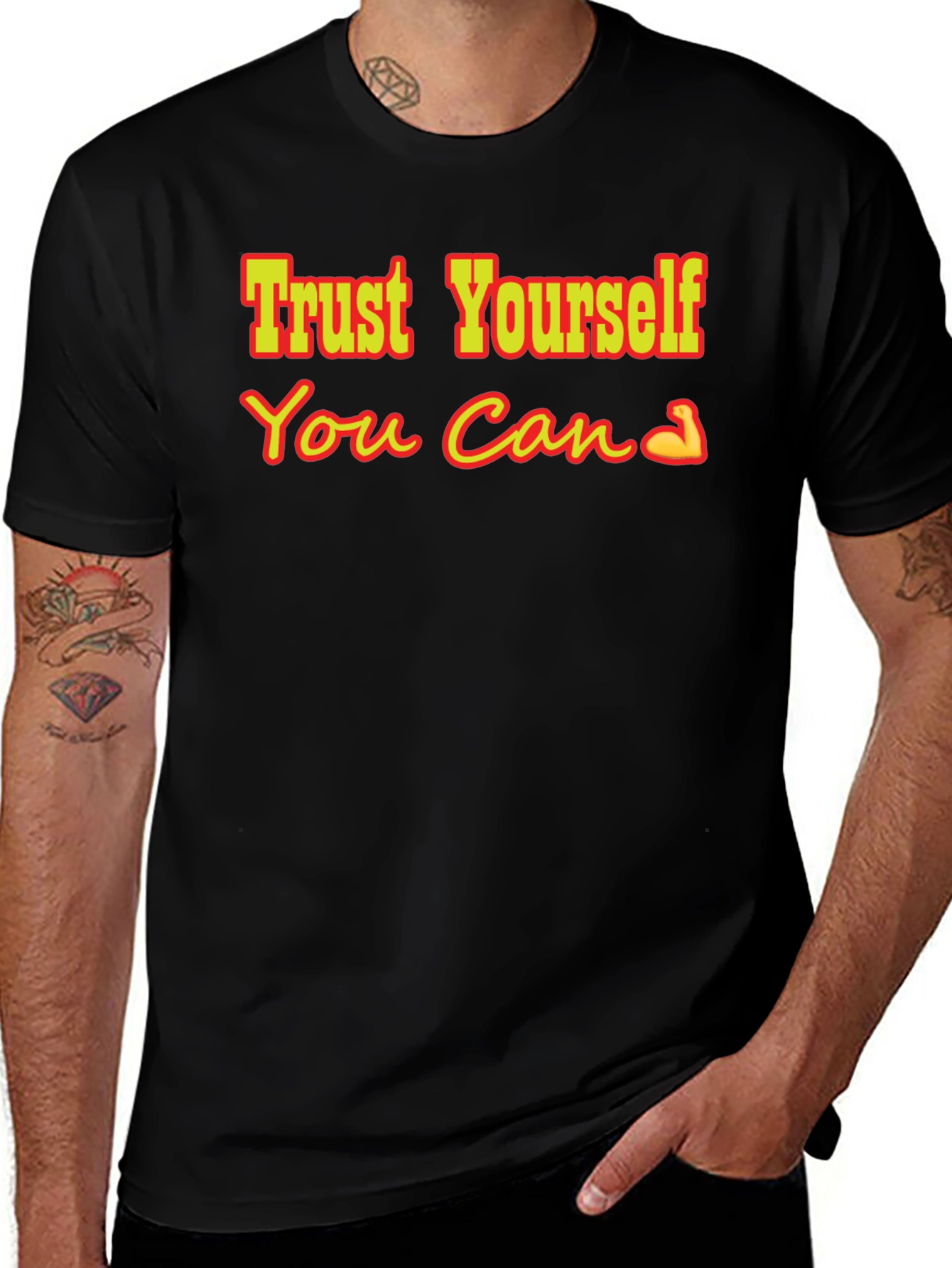 Trust Yourself Graphic Tee - Black T-Shirt