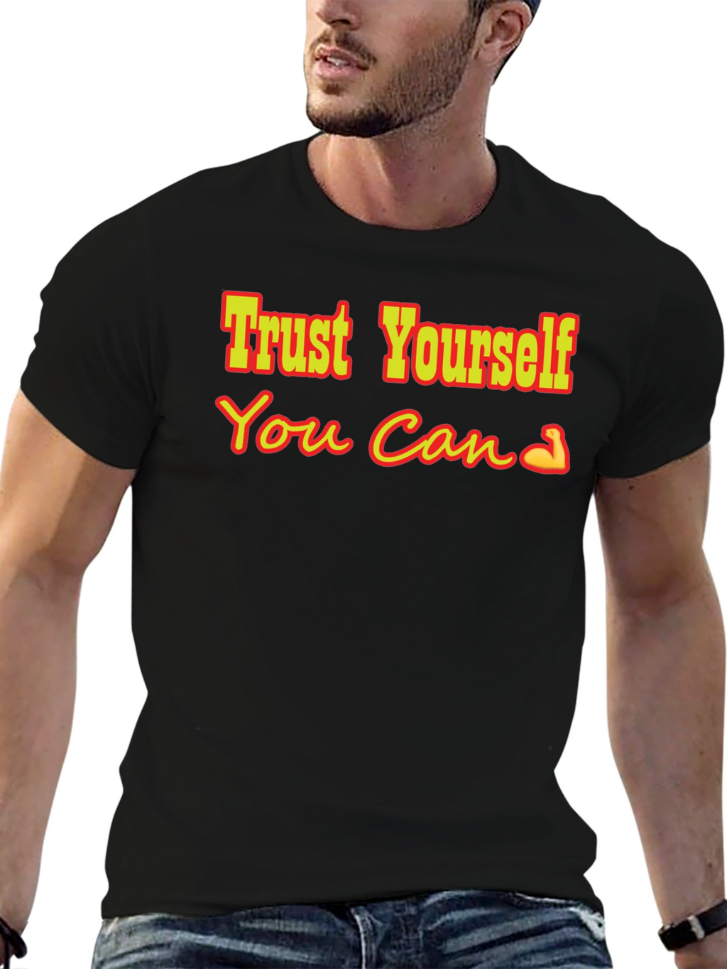 Trust Yourself Graphic Tee - Black T-Shirt