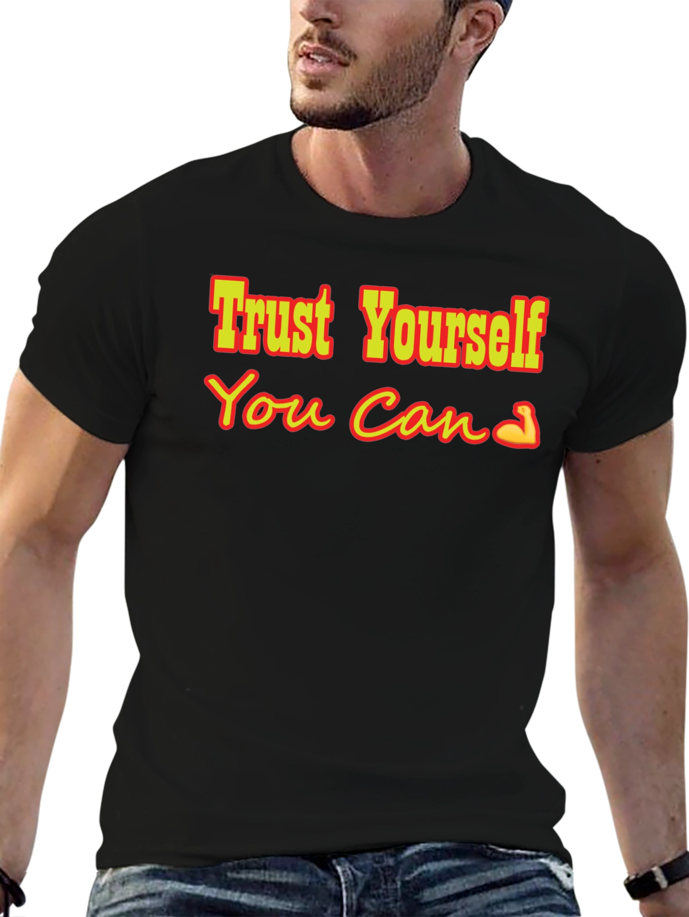 Trust Yourself Graphic Tee - Black T-Shirt
