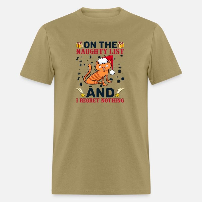 Funny Christmas Cat On The Naughty List