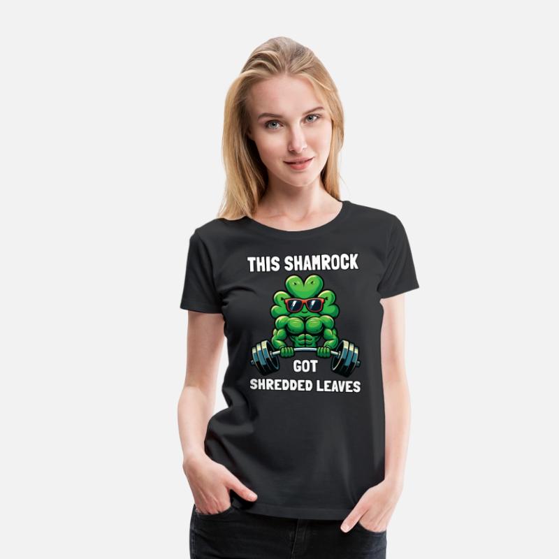 Funny Shamrock Weightlifting Bodybuilding St Patri