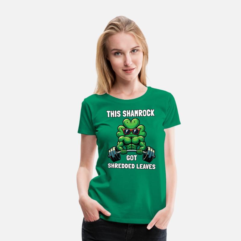 Funny Shamrock Weightlifting Bodybuilding St Patri