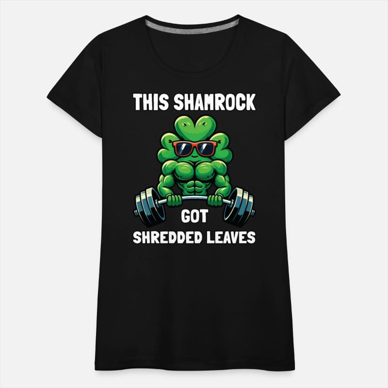 Funny Shamrock Weightlifting Bodybuilding St Patri