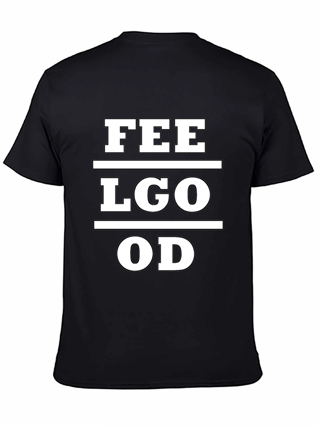 Feel Good Tee - Black Cotton Graphic T-Shirt