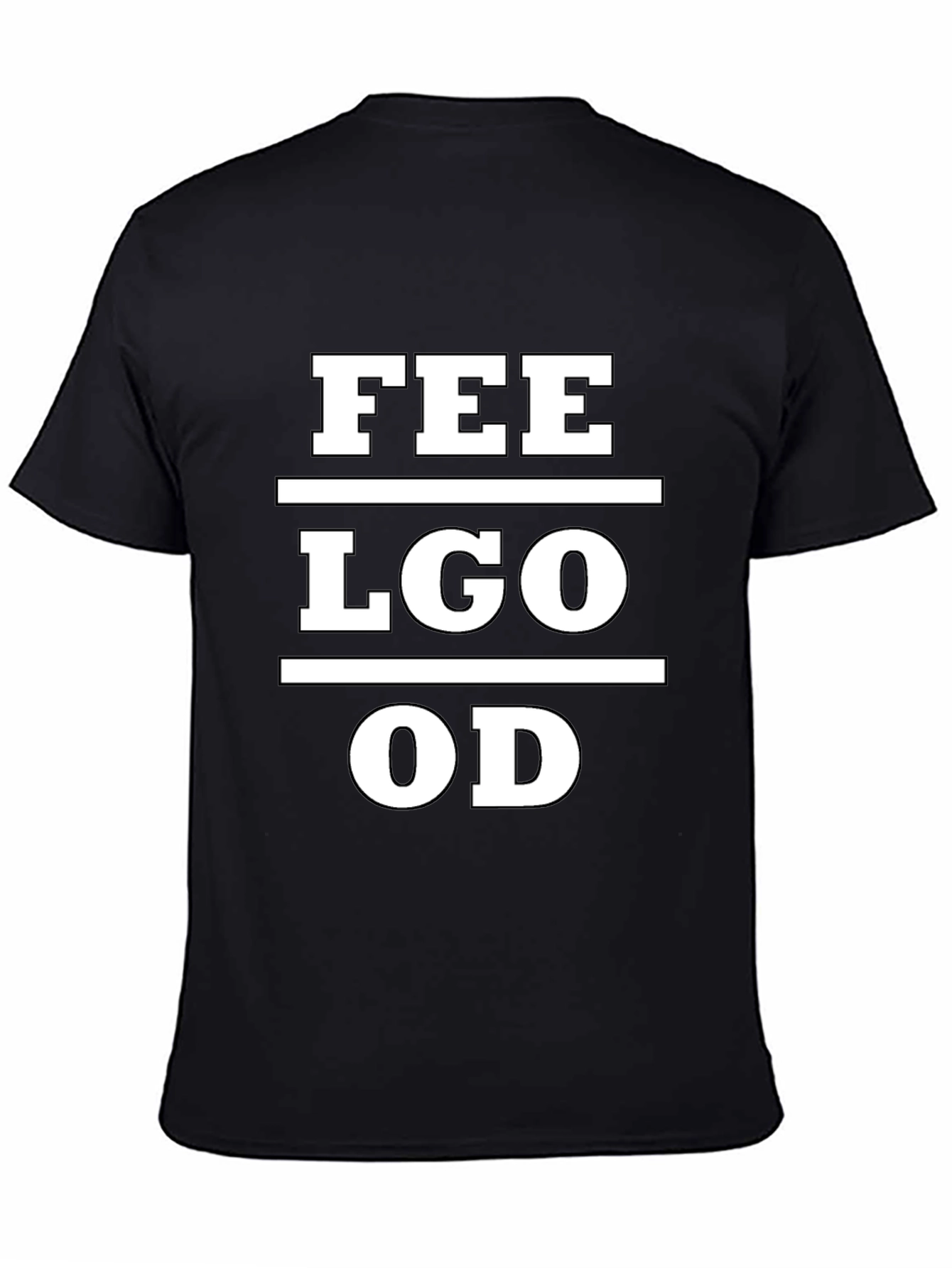 Feel Good Tee - Black Cotton Graphic T-Shirt