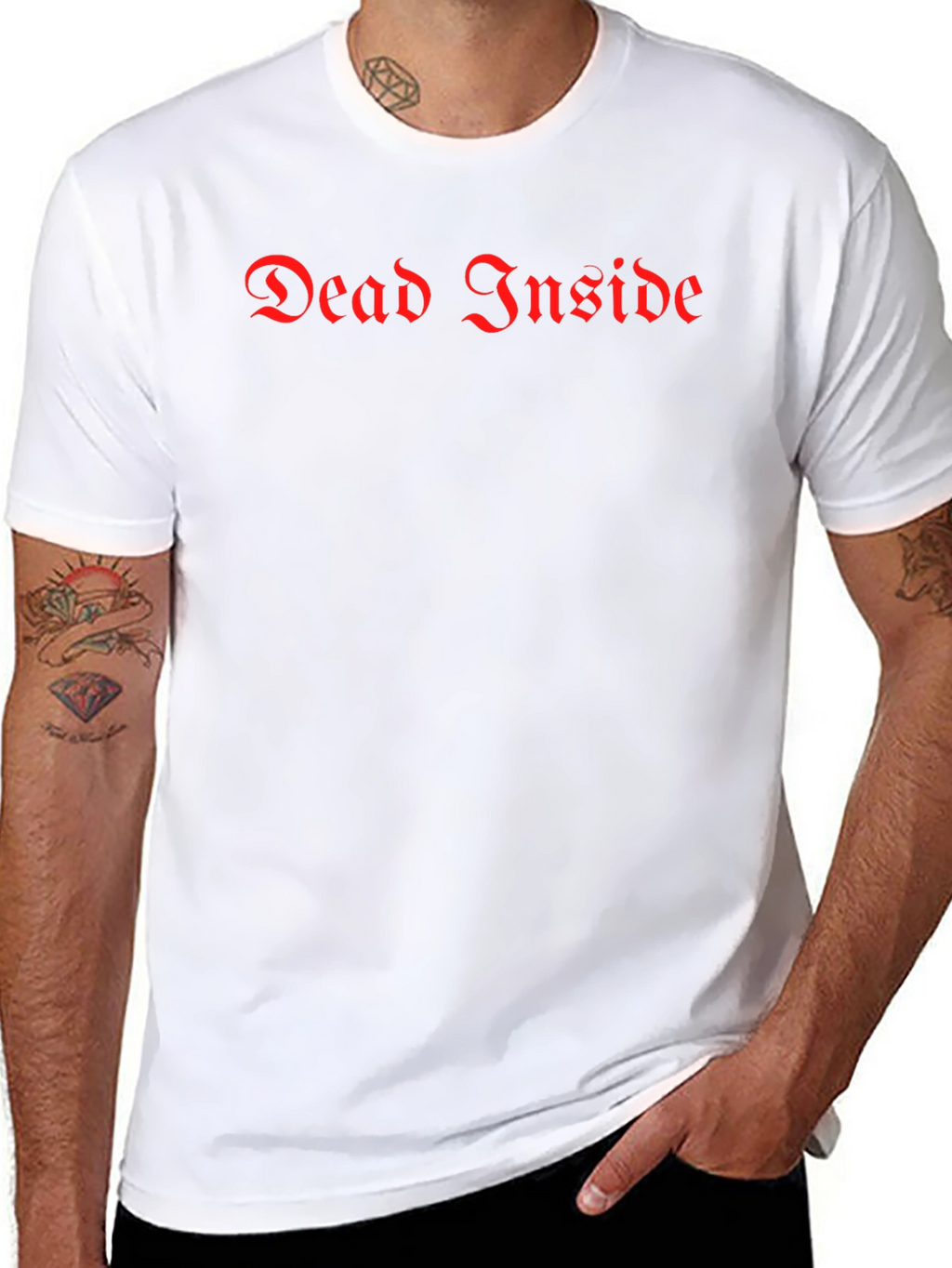 Dead Inside Gothic Tee - Black Humor T-Shirt