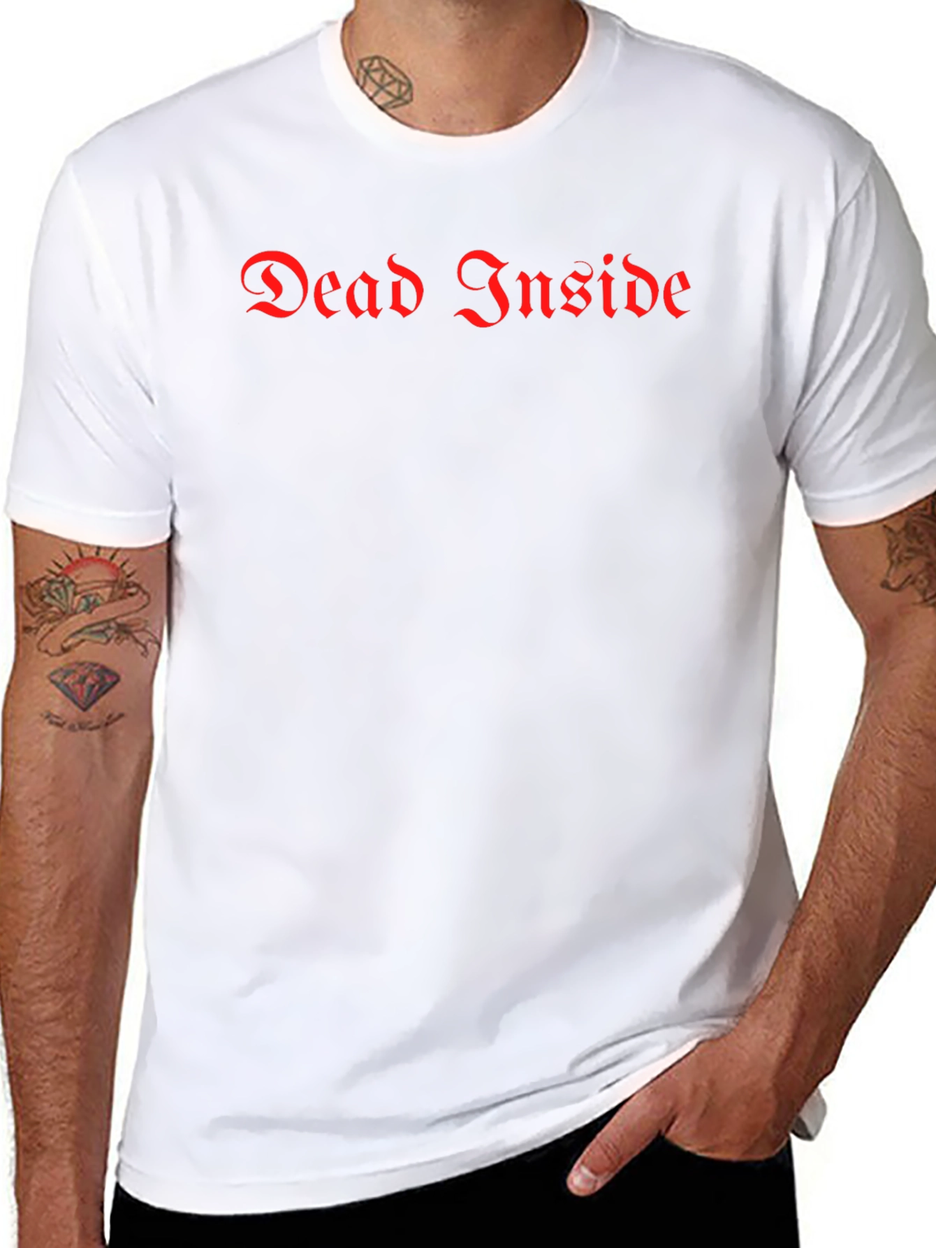 Dead Inside Gothic Tee - Black Humor T-Shirt