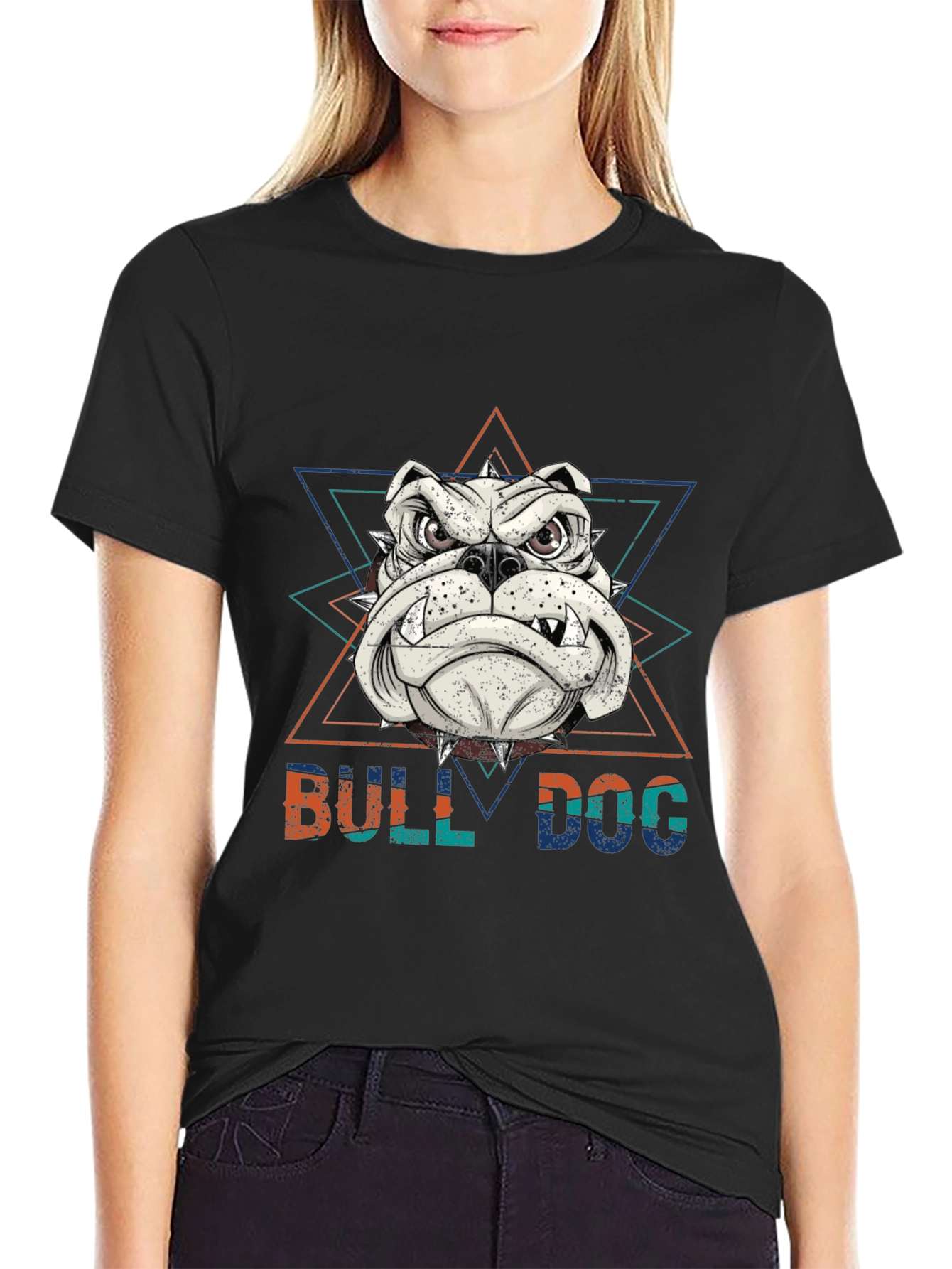 Bulldog Graphic Tee | Black T-Shirt