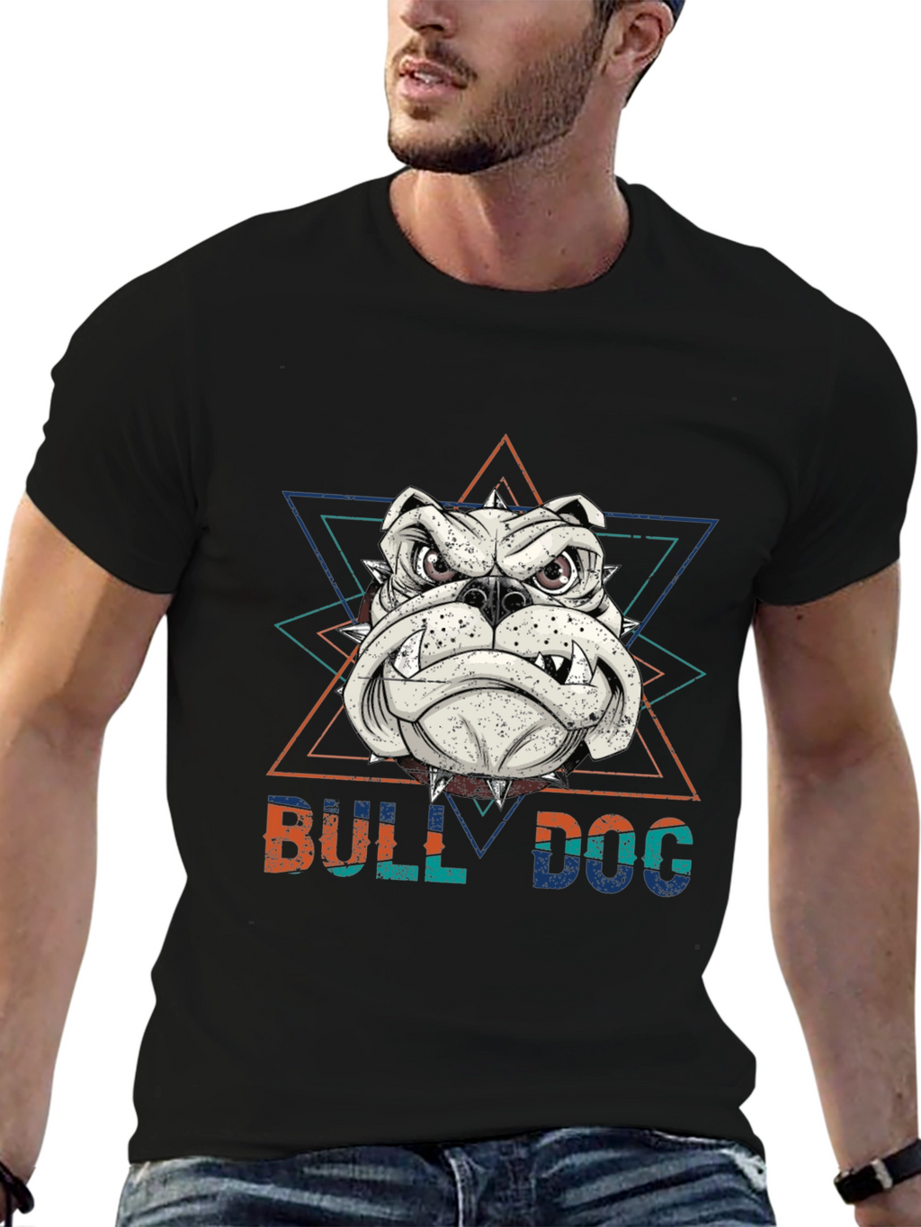 Bulldog Graphic Tee | Black T-Shirt