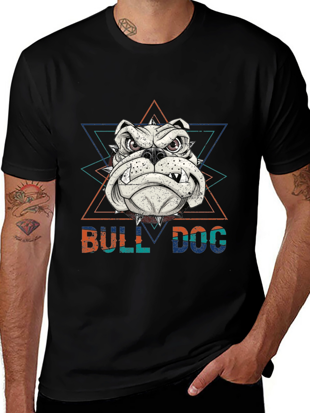 Bulldog Graphic Tee | Black T-Shirt