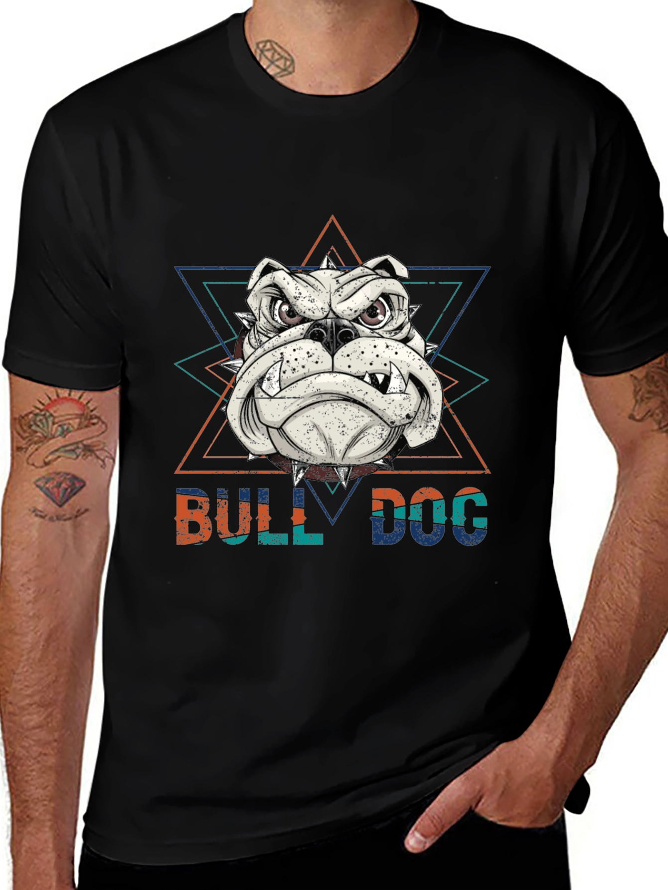 Bulldog Graphic Tee | Black T-Shirt