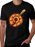 Chefs Whimsical Pan Graphic Tee - Quirky Black T-Shirt