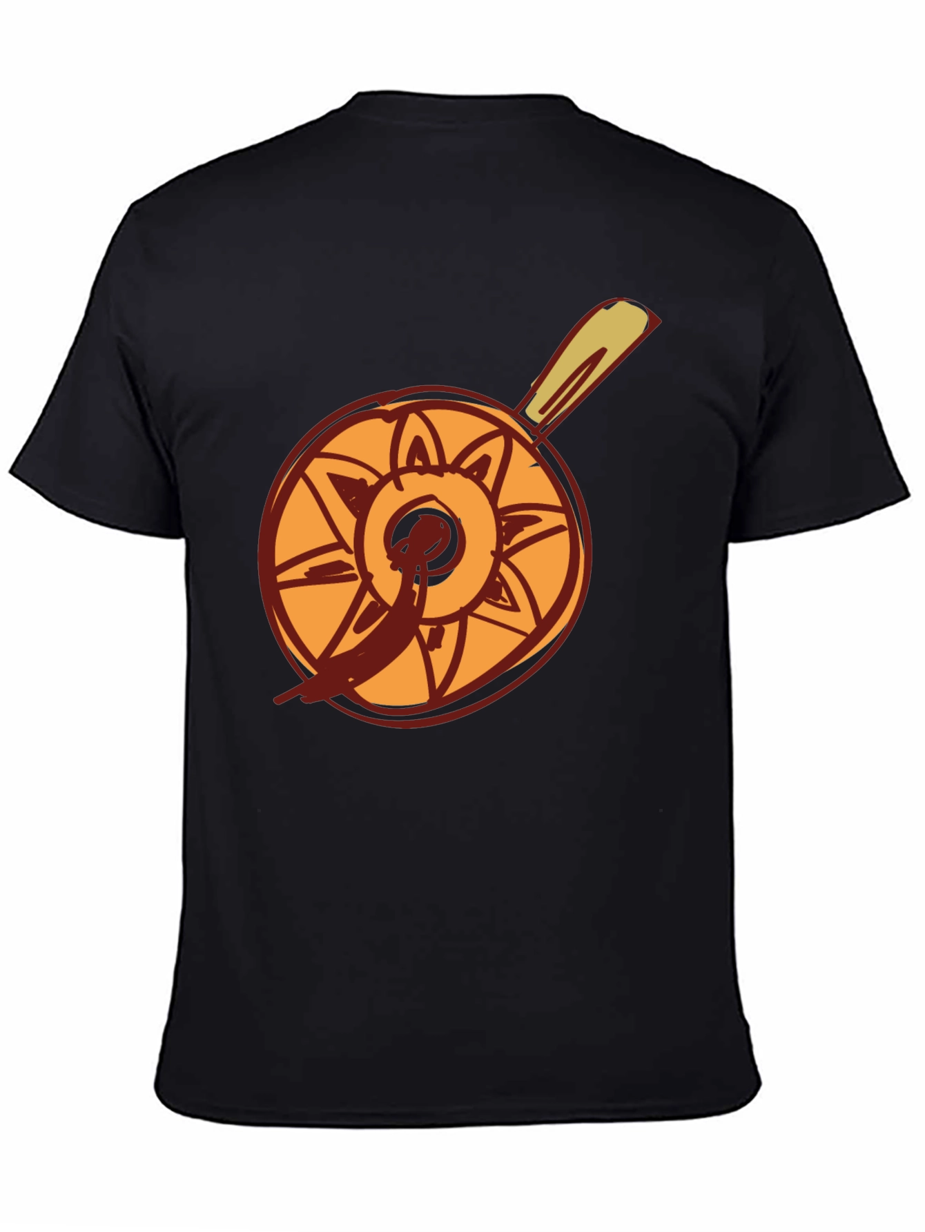 Chefs Whimsical Pan Graphic Tee - Quirky Black T-Shirt