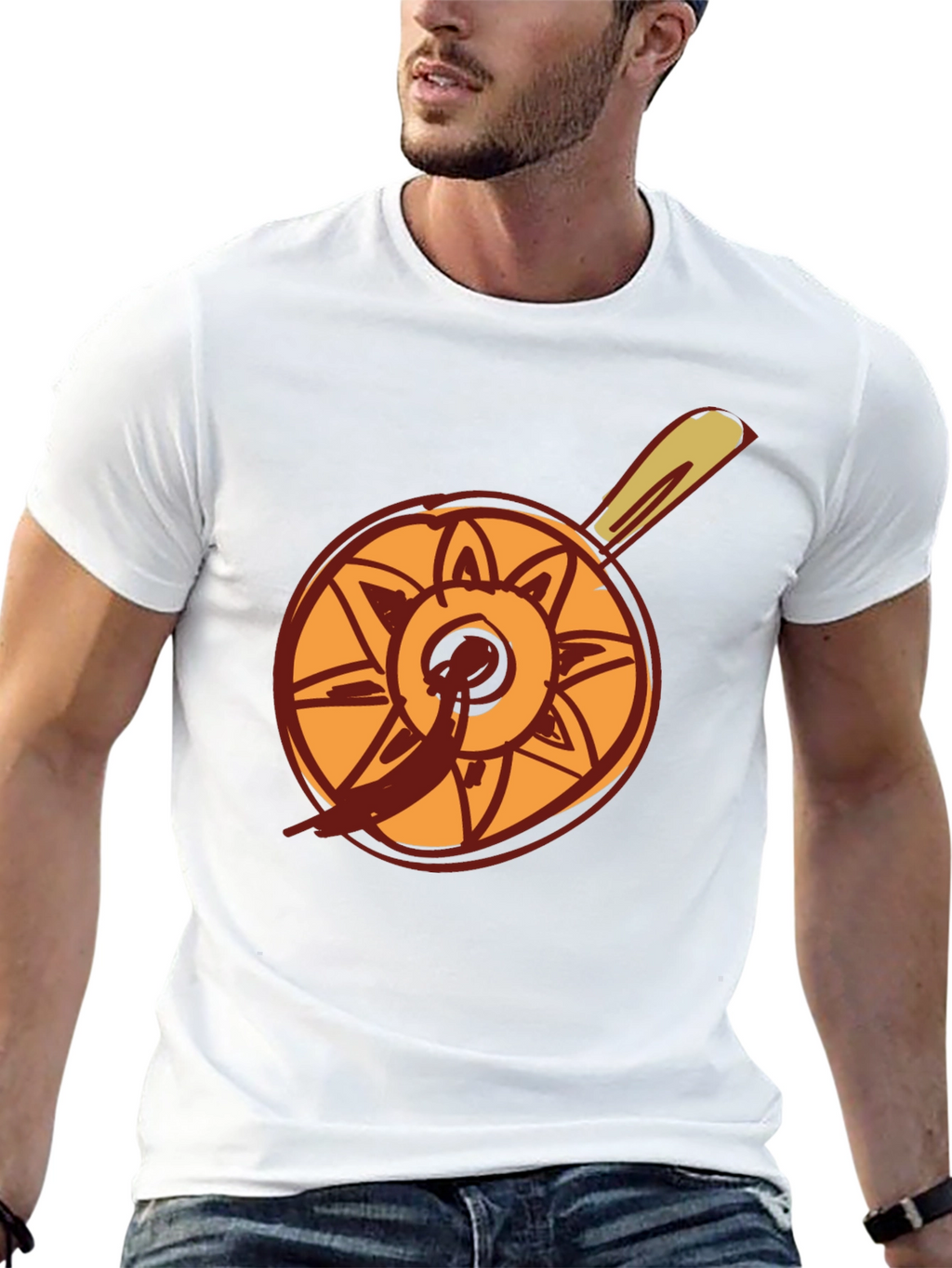 Chefs Whimsical Pan Graphic Tee - Quirky Black T-Shirt