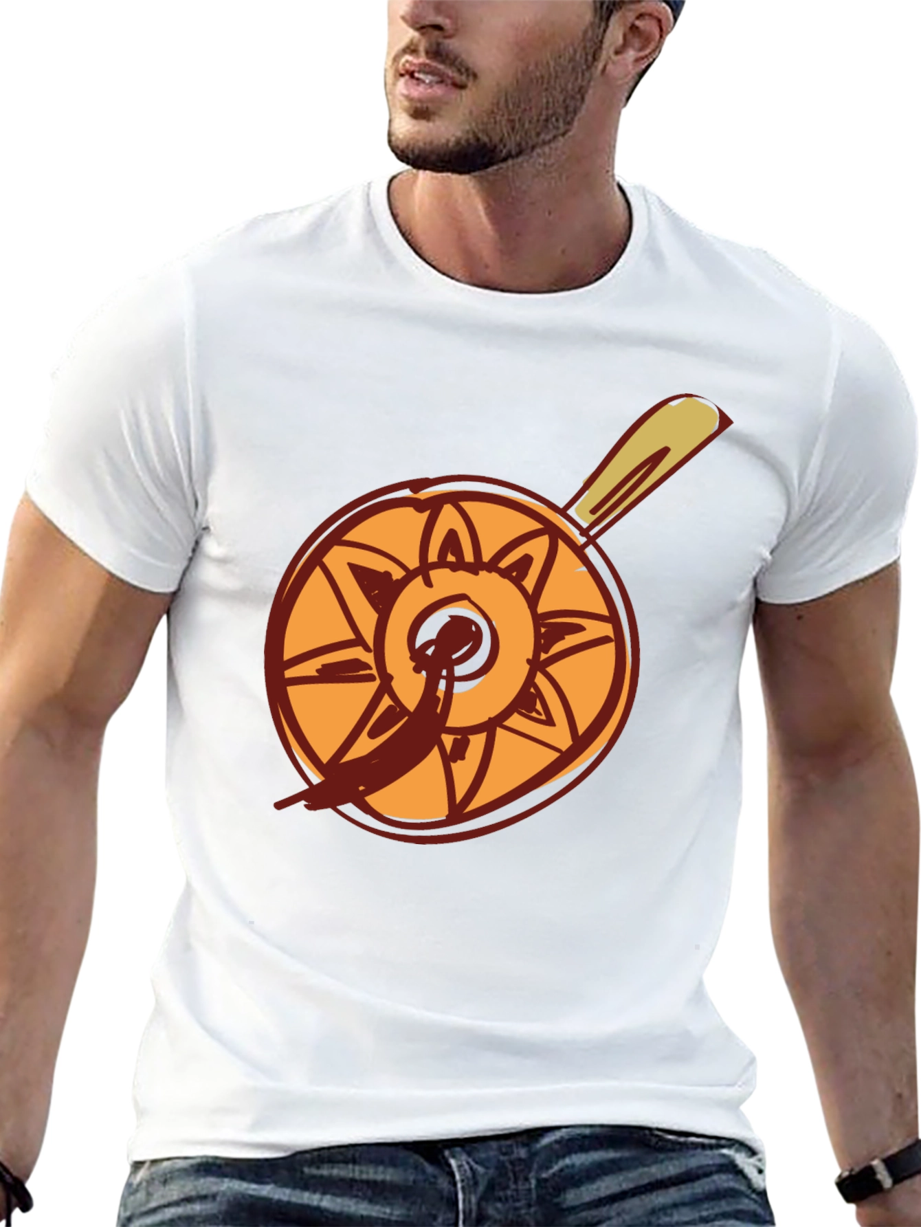 Chefs Whimsical Pan Graphic Tee - Quirky Black T-Shirt