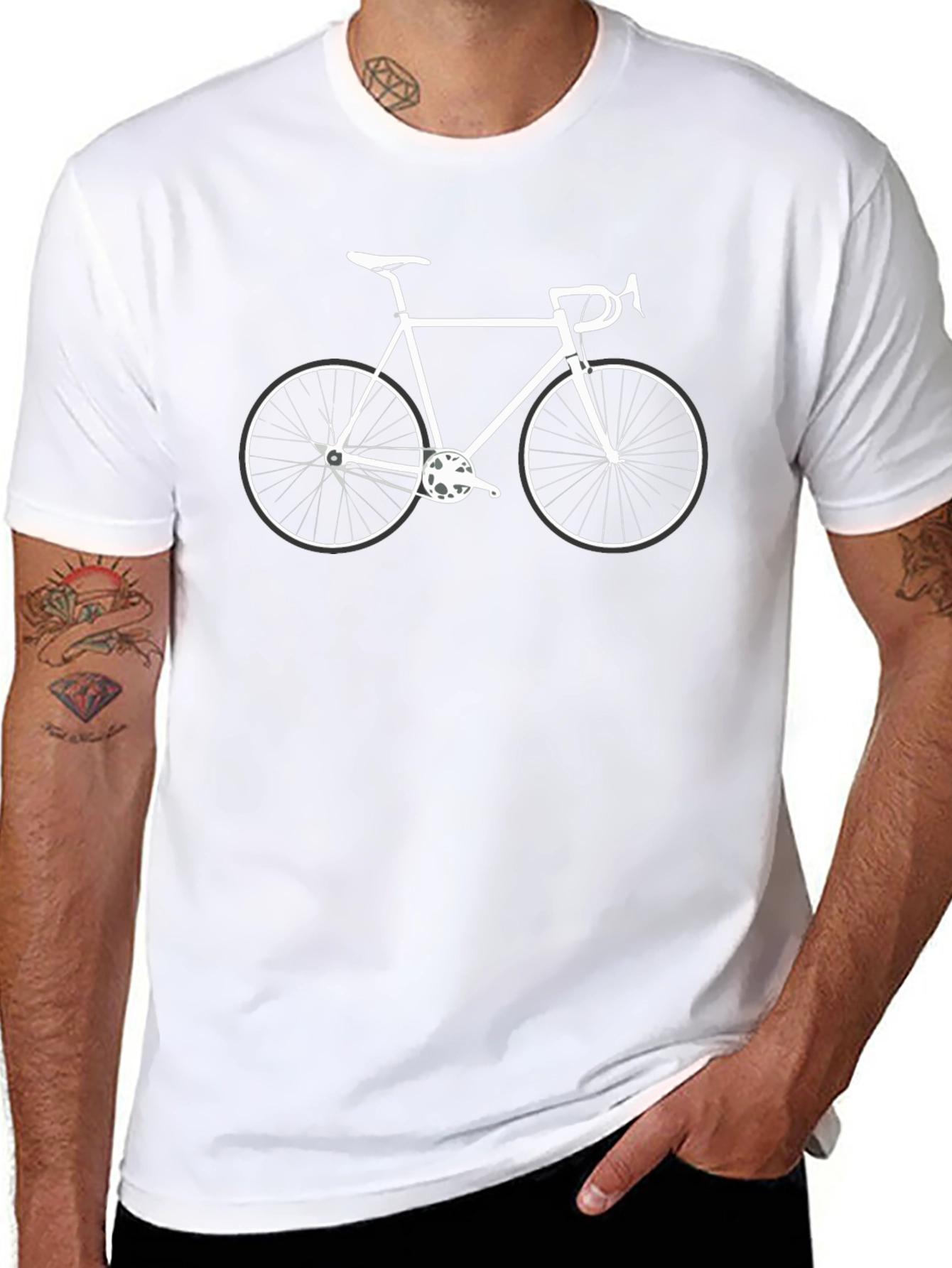 Classic Bicycle Graphic Tee - Stylish & Comfortable