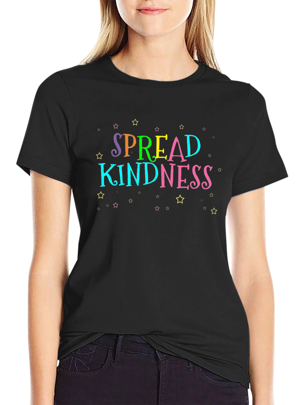 Spread Kindness Black Graphic Tee