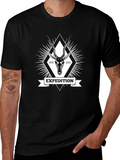 Expedition Graphic Tee - Antelope Design Black T-Shirt