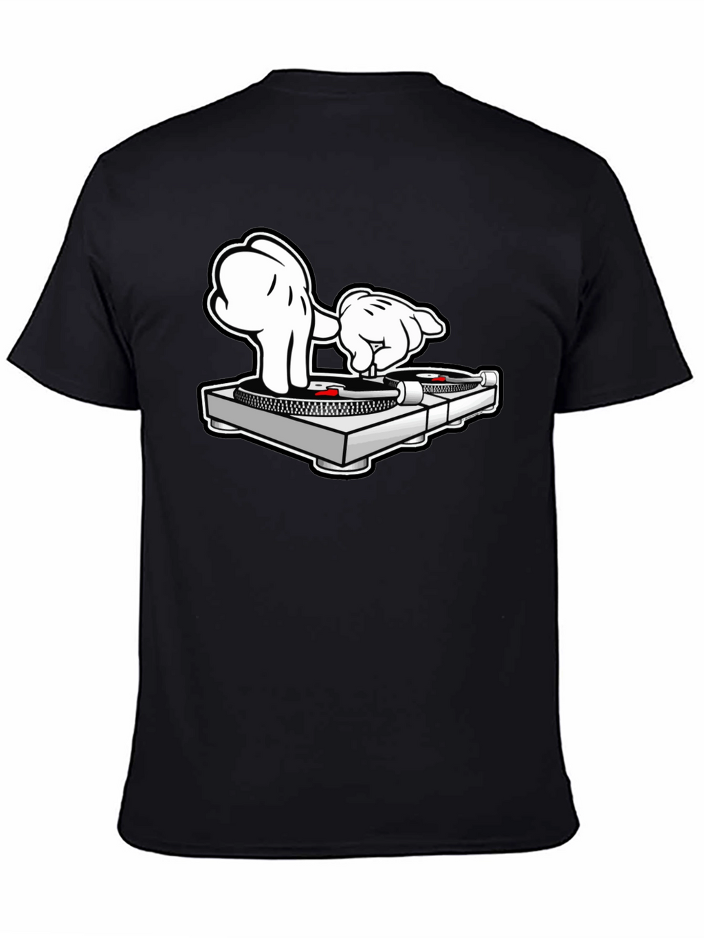DJ Mickey Hands Turntable Graphic T-Shirt