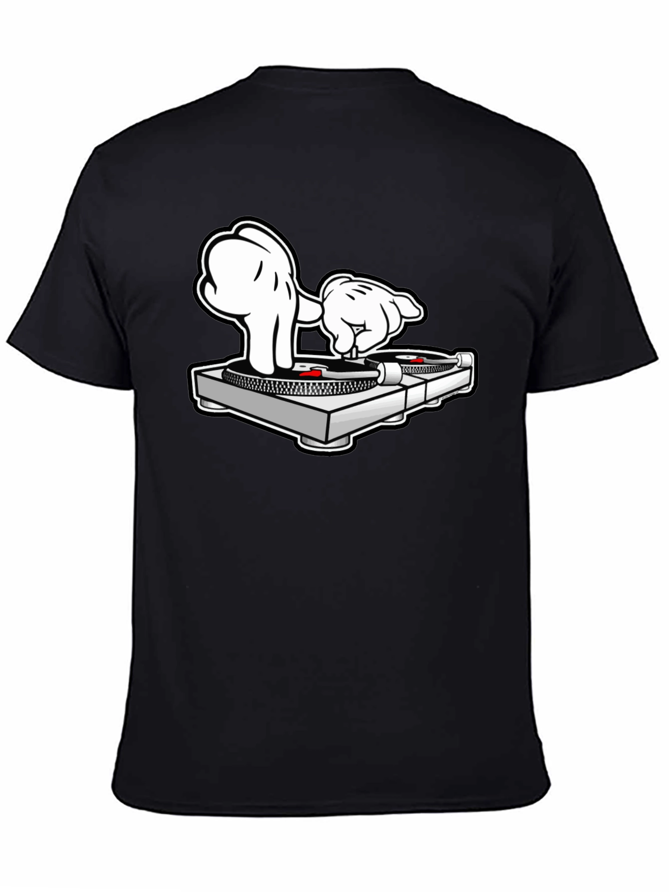 DJ Mickey Hands Turntable Graphic T-Shirt