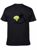 Tropical Sunset Graphic Tee - Black