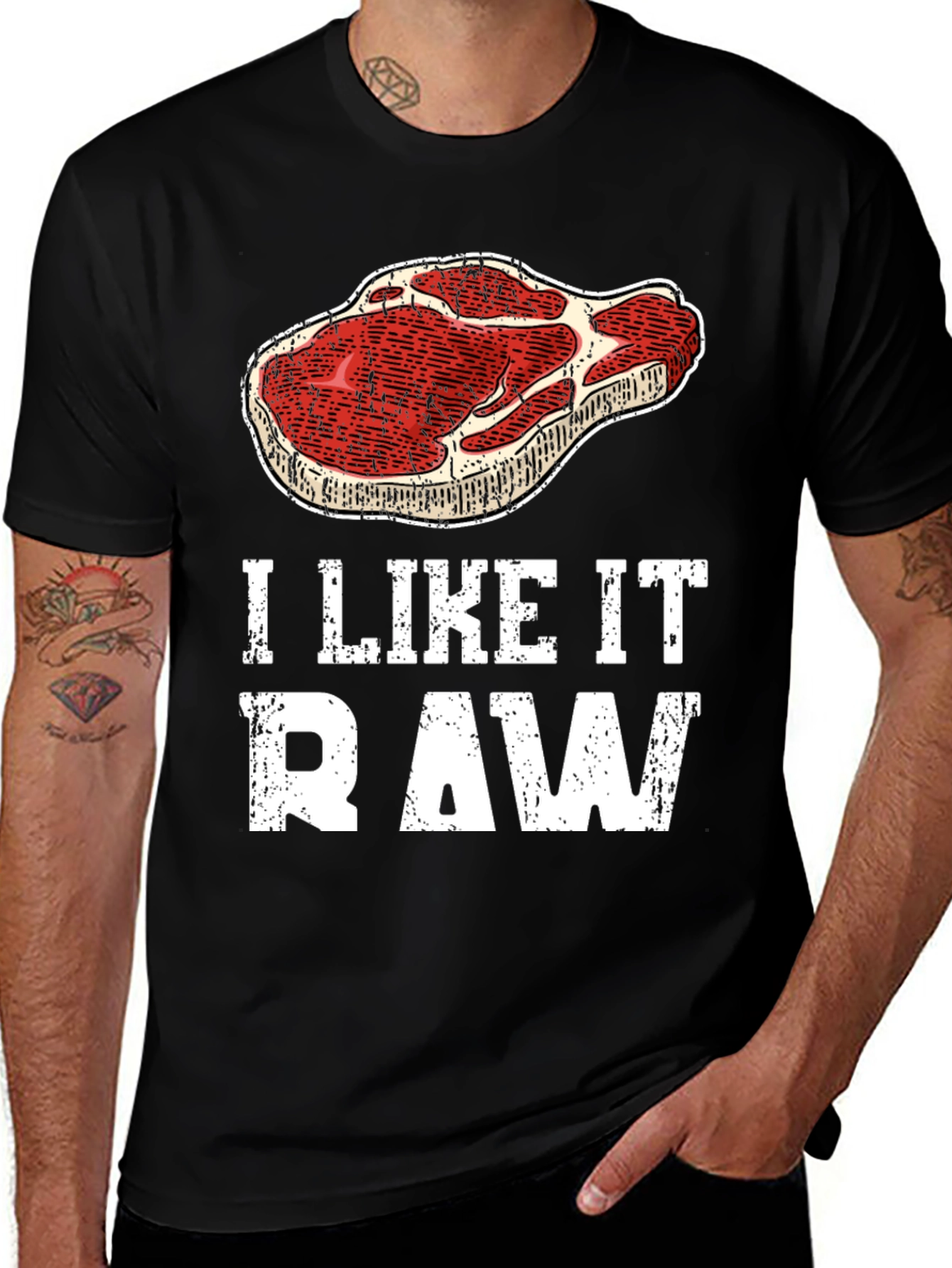 I Like It Raw Graphic Tee
