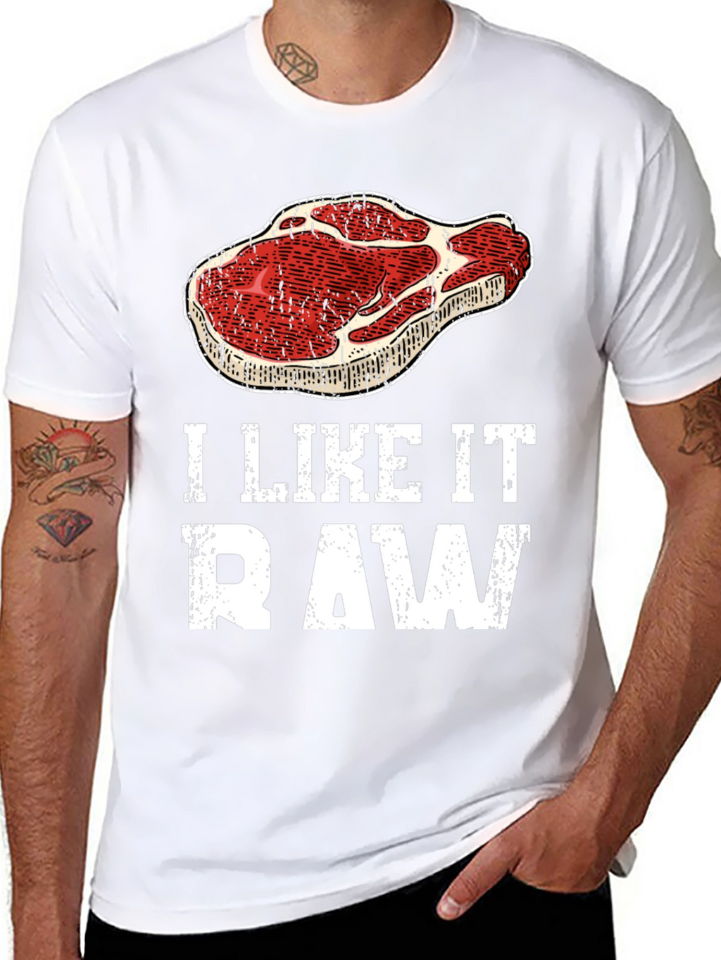 I Like It Raw Graphic Tee