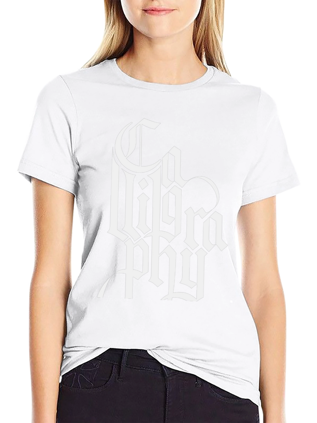 Gothic Typography Black T-Shirt