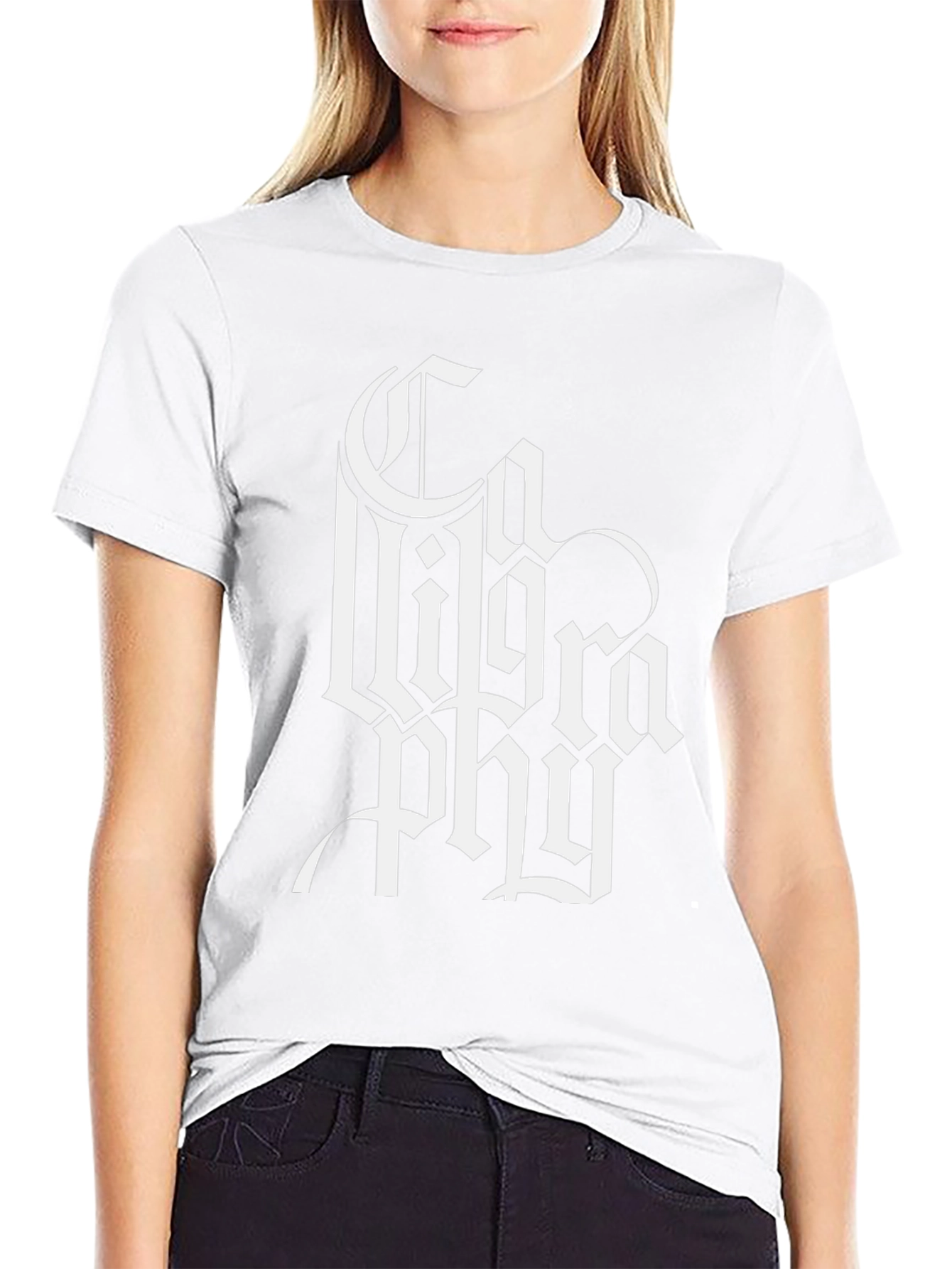 Gothic Typography Black T-Shirt